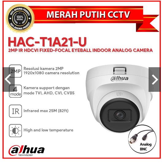 kamera Cctv indoor DAHUA HDCVI 2mp