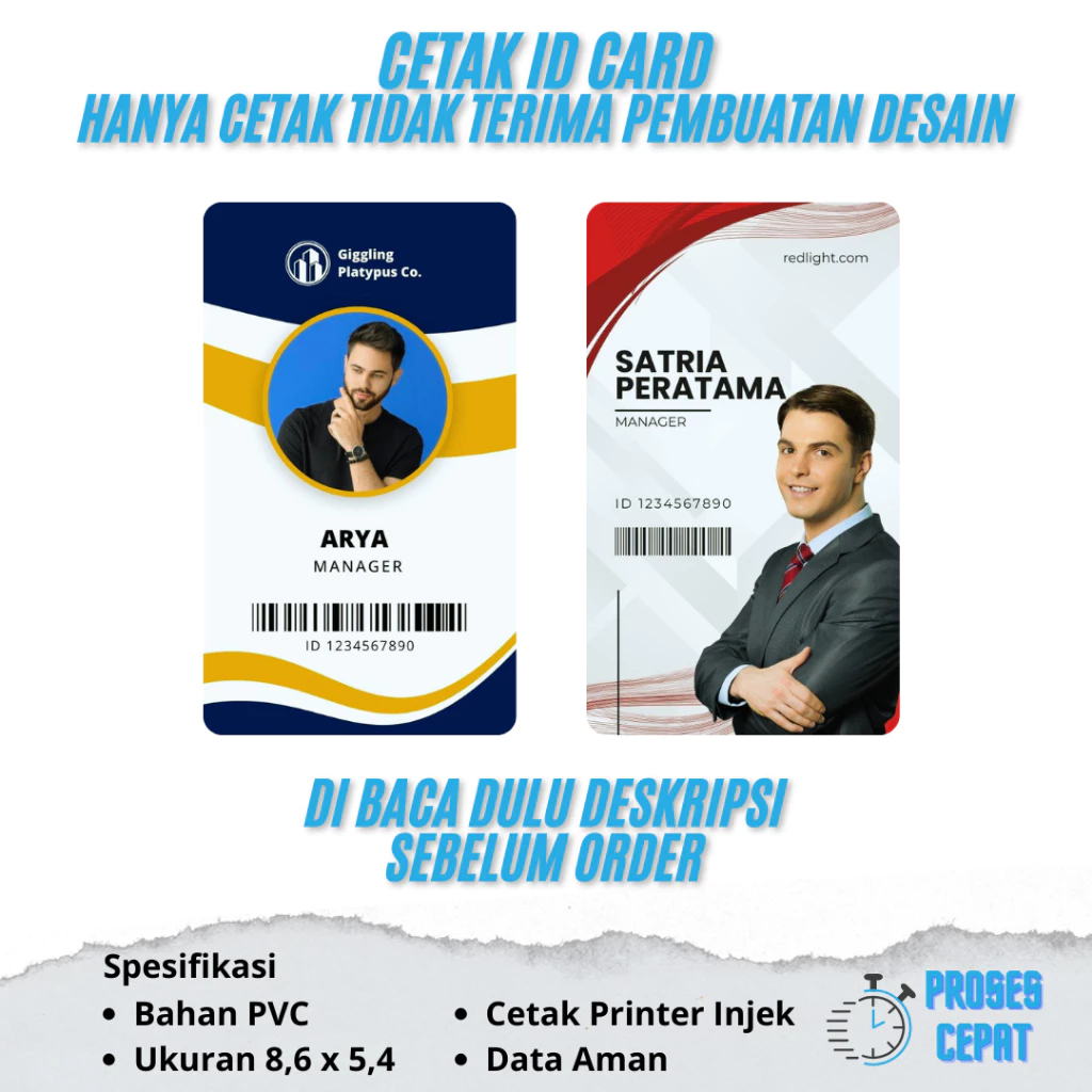 

Cetak Kartu ID / Member Card dengan Bahan PVC Premium