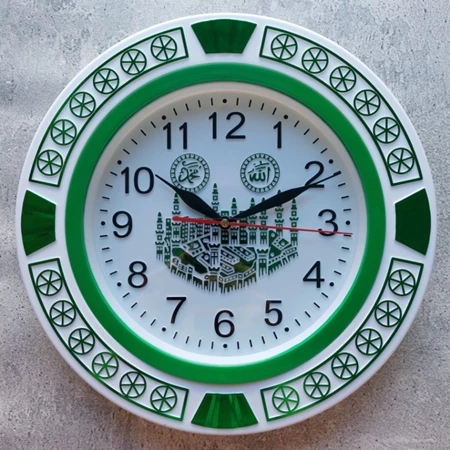 Jam dinding Ka'bah Masjid 778 - Jam dinding Masjid kaligrafi 30Cm