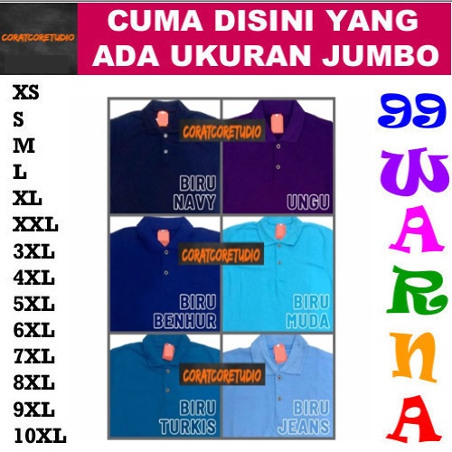 FORTKLASS FORTGLASS RISRUS FASHION SNOWSHOP GRAYWOLF CAPTAIN Kaos Polo PENDEK PANJANG JUMBO 4XL 5XL 