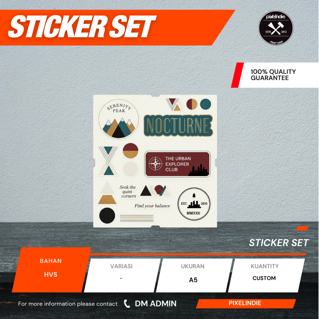 

Cetak Sticker HVS Ekonomis | Custom Desain | Untuk Promosi & Label