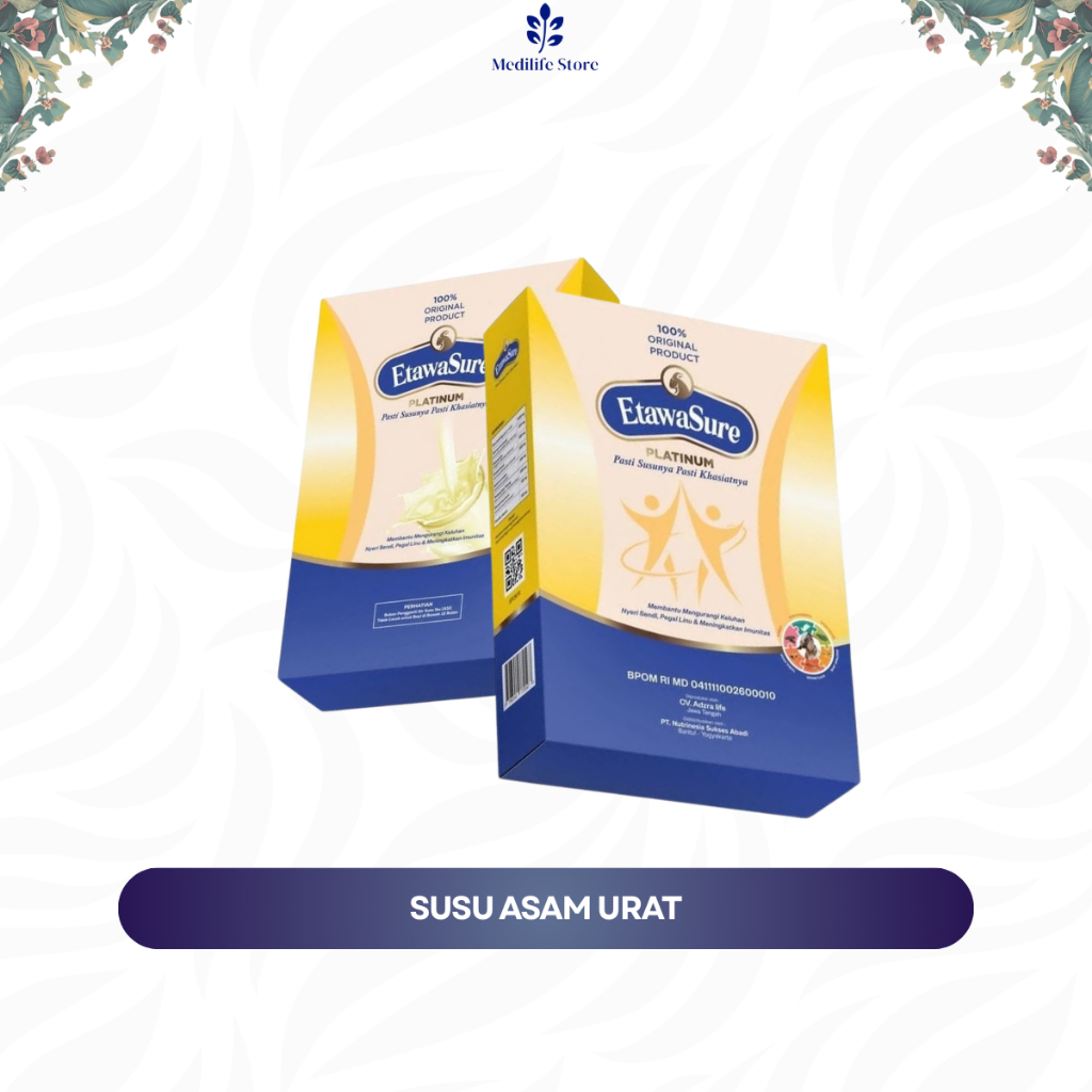 

ETAWASURE PLATINUM - susu kambing etawa 250 gram | membantu nyeri sendi, pegal linu, asam urat & rematik | meningkatkan imunitas | halal bpom