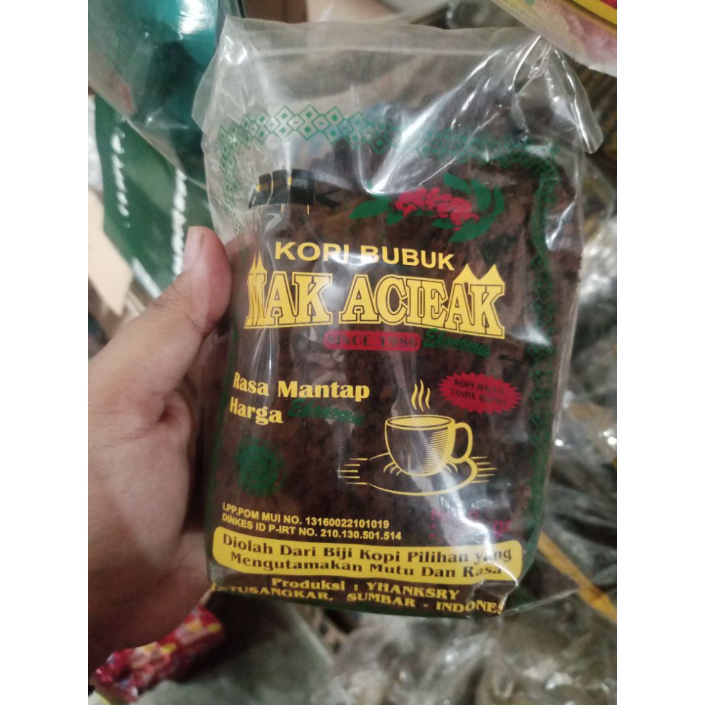 

[ORI] KOPI BUBUK HITAM MAK ACIAK Padang