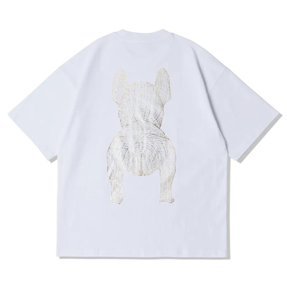 LifeWork Gold Silver Dog Short Sleeve Tshirt