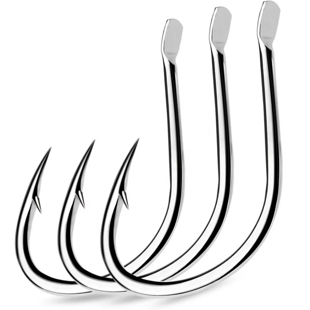 Katyusha hook pike hook flat isi 10 biji kail pancing bahan stainless steel jigging hook assist hook