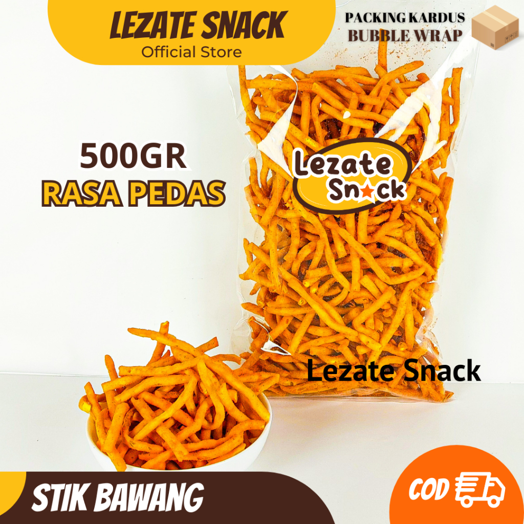 

Keripik Bawang Pedas 500GR Kiloan Murah Gurih Enak / Stik Bawang Pangsit Cumi Cumi Pedas Balado Daun Jeruk Daun Sledri / Stick Bawang Keju WAP SHOP