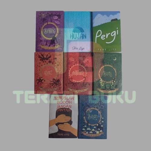Paket Buku Tere Liye - Hujan, Pergi, Bulan, Bumi Bintang Matahari Komet Teruslah Bodoh Jangan Pintar