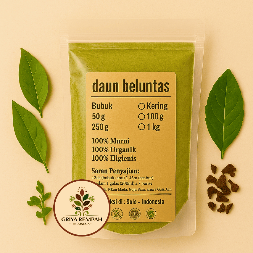 

DAUN BELUNTAS BUBUK 100 GRAM – Baluntas Ramuan Rempah Herbal Kering Alami Jamu Tradisional untuk Kesehatan Tubuh Simplisia Pluchea indica
