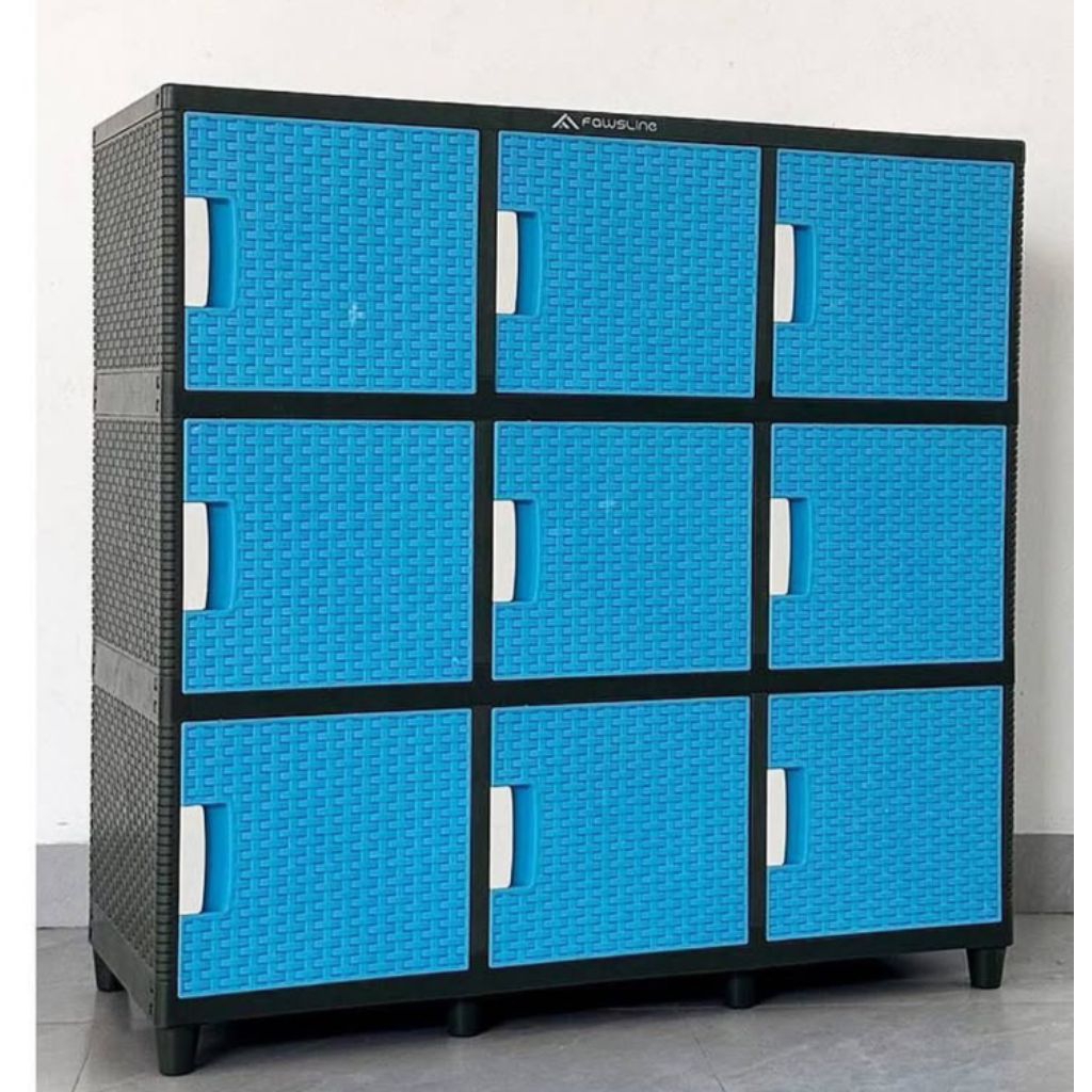 Lemari Plastik 9 kotak tebal PONTIANAK