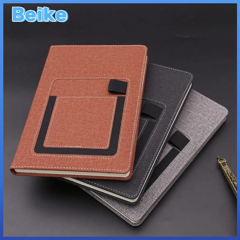 

Buku catatan saku A5, buku catatan rapat kerja, dapat memasukkan pena dan ponsel, buku catatan tangan kreatif