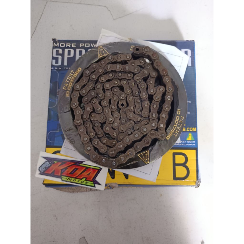 spocket gear sinnob mx king 428-122l black