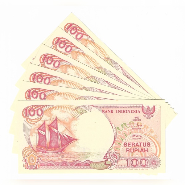 Uang Kuno 100 Rupiah Pinishi Kapal Gress