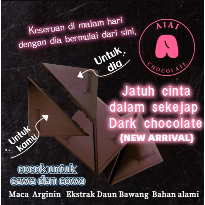 

AIAI Cokelat Hitam (Dark chocolate) AIAI chocolate Untuk Pasangan Terlaris