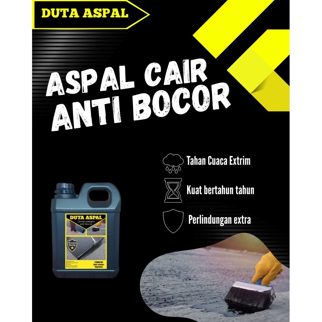 Aspal Cair 1kg Cairan Pelapis Anti Bocor