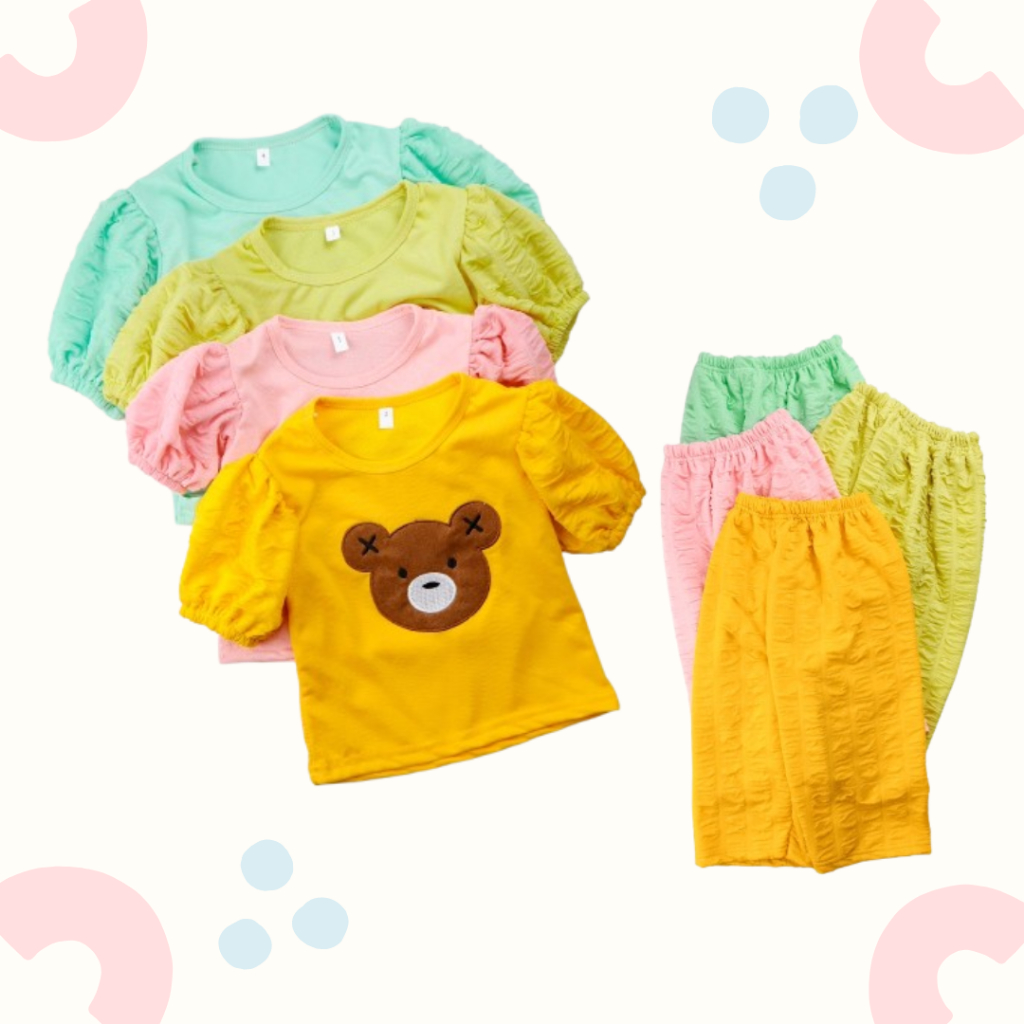 Lvk_outfit 12.12 Birthday Sale Set Adiva anak perempuan | anak usia 3bulan - 2tahun | setelan anak p