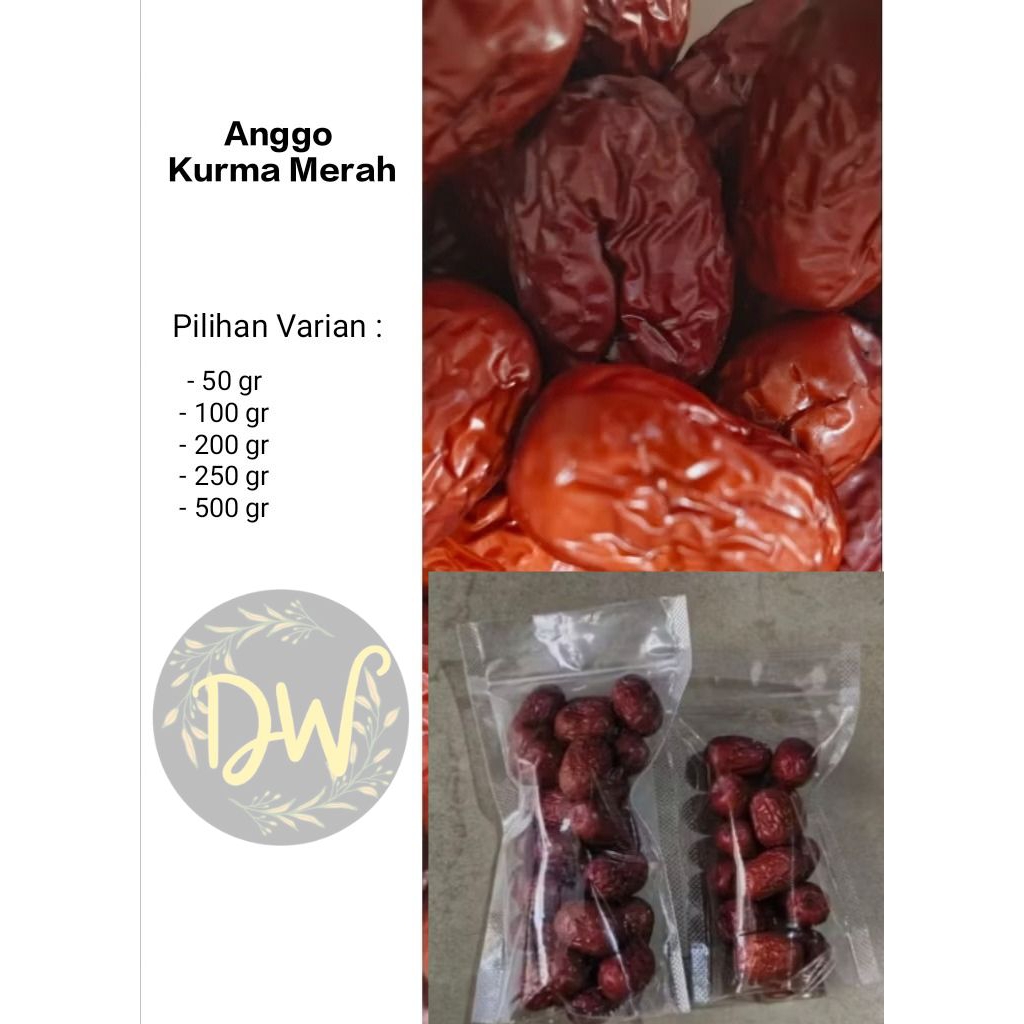 

DW Angco Merah / Kurma Merah / Jujube / Red Dates / Hong Zao Manis