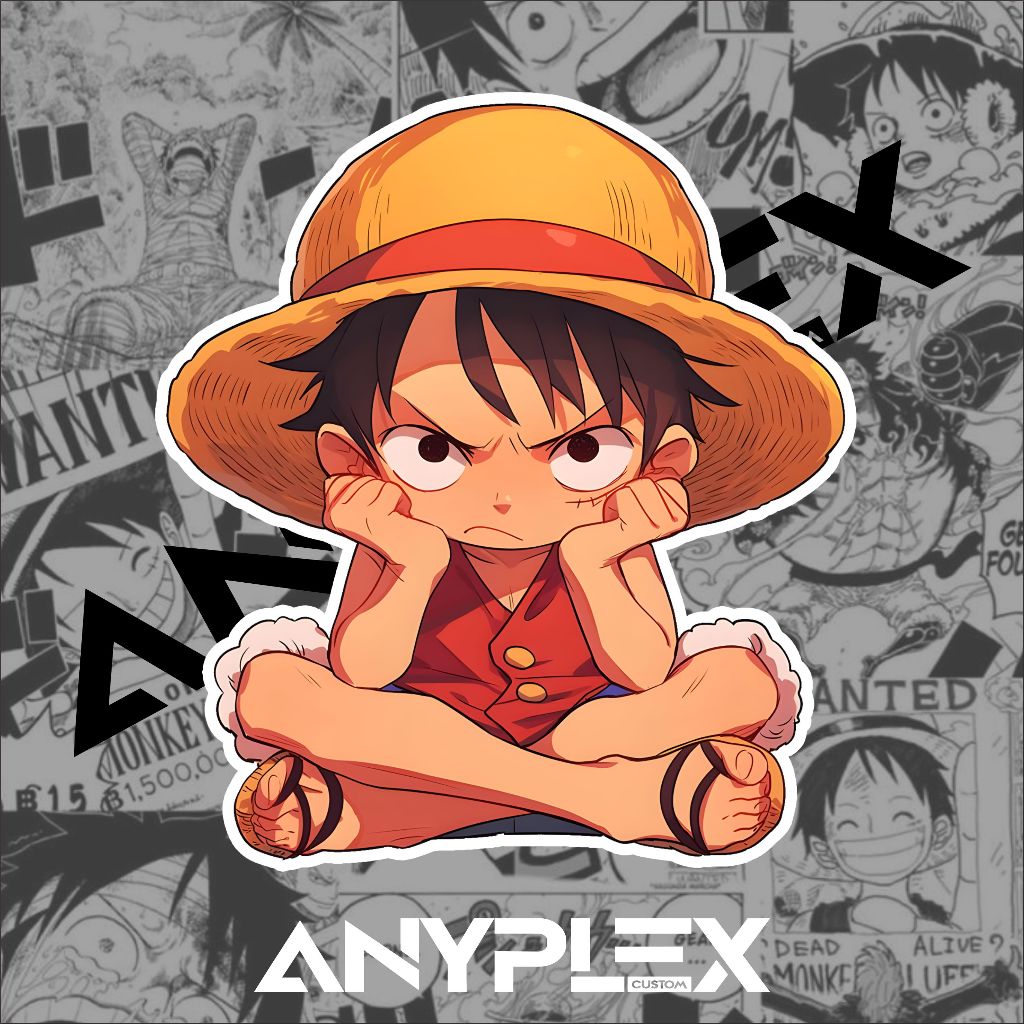 

STIKER LUFFY ONE PIECE SUDAH DIPOTONG Treasure Sticker Anime Jepang Bahan Vinyl Anti Air