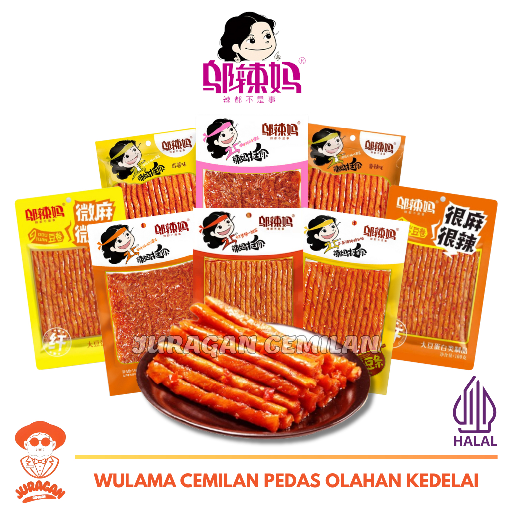 

Wulama Stick Pedas Spicy Tendon Tofu Vegetarian / Snack Viral Kulit Kembang Tahu Gulung Halal