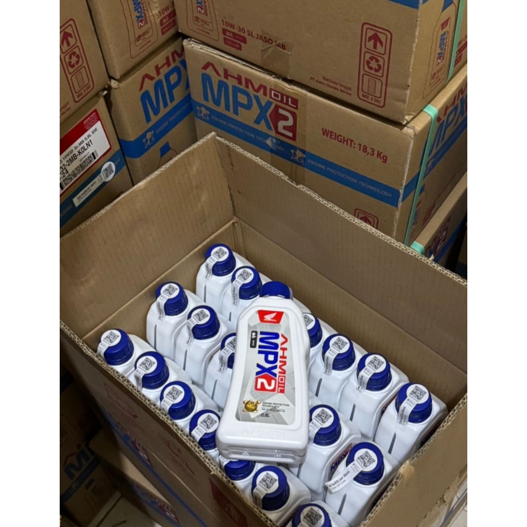 OLi MPX2 Matic 800ml 1dus 24botol Oli asli pabrik bukan sulingan untuk motor honda matic beat fi,bea