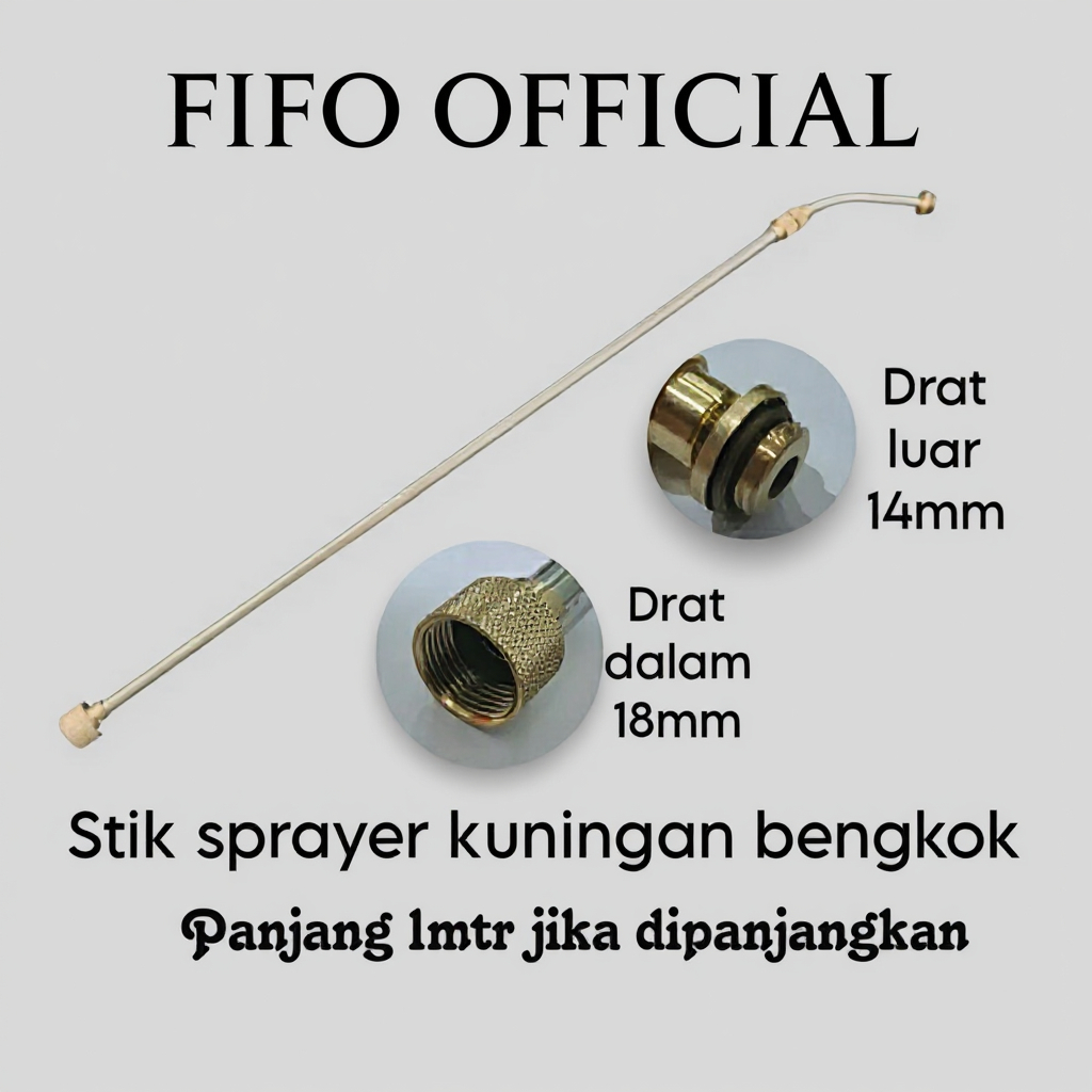 STIK SPRAYER KUNINGAN BENGKOK/ STIK SPRAYER BENGKOK UNIVERSAL