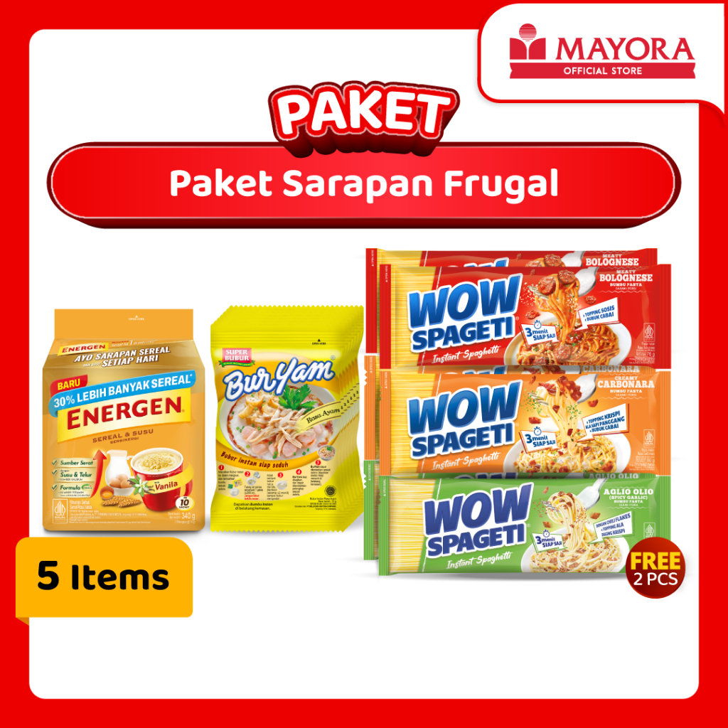 

Paket Sarapan Frugal dari Mayora