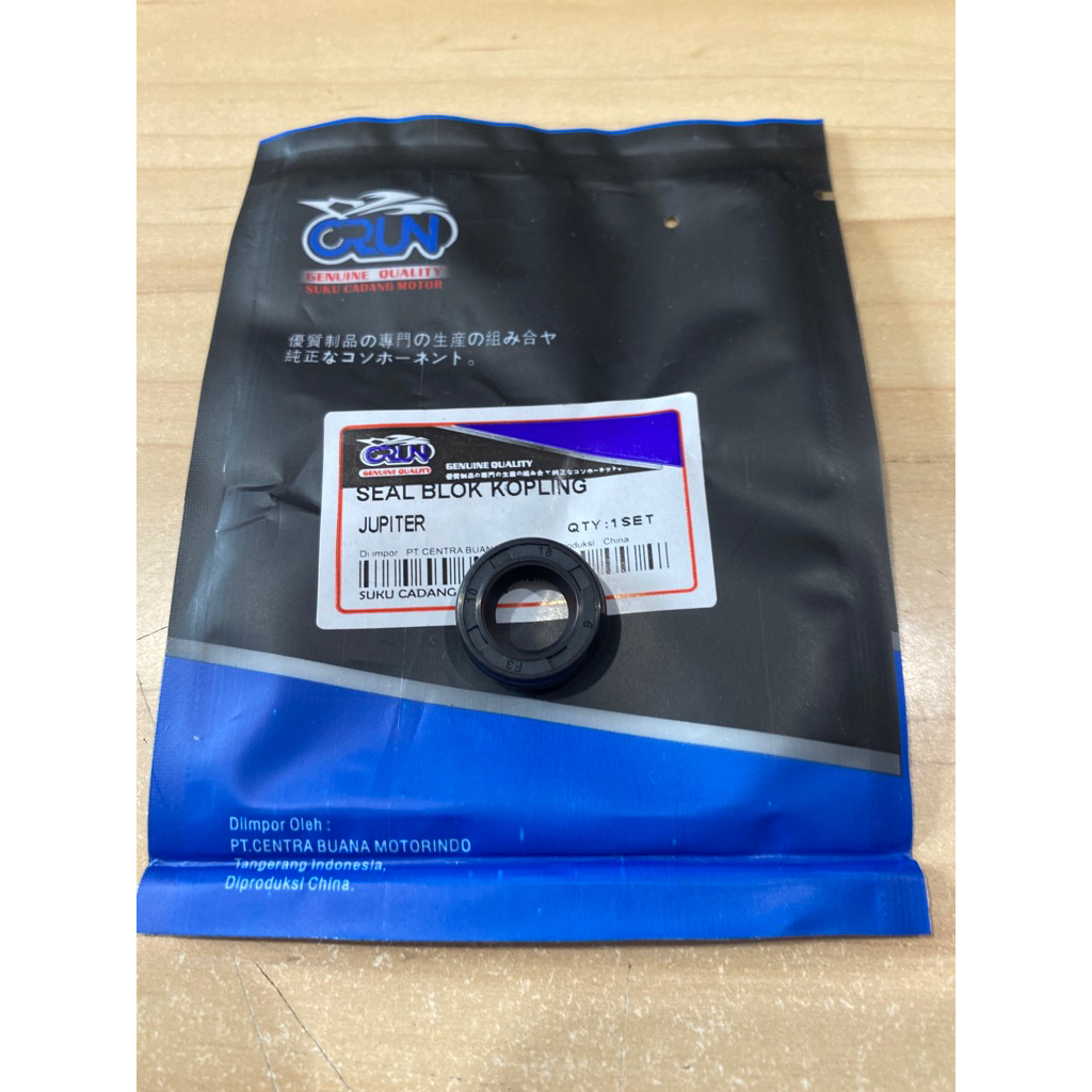 CRUN Seal Blok Kopling Jupiter 10x18x6 / Jupiter Z Burhan Robot MX Old New / Vega R ZR / Crypton / F