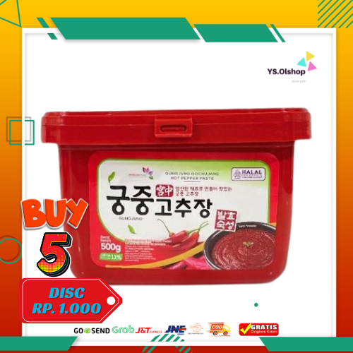 

Gochujang Sambal Korea Halal Gungjung Hot Pepper Pedas Bumbu Saus Saos Sambal Sunchang Korea halal