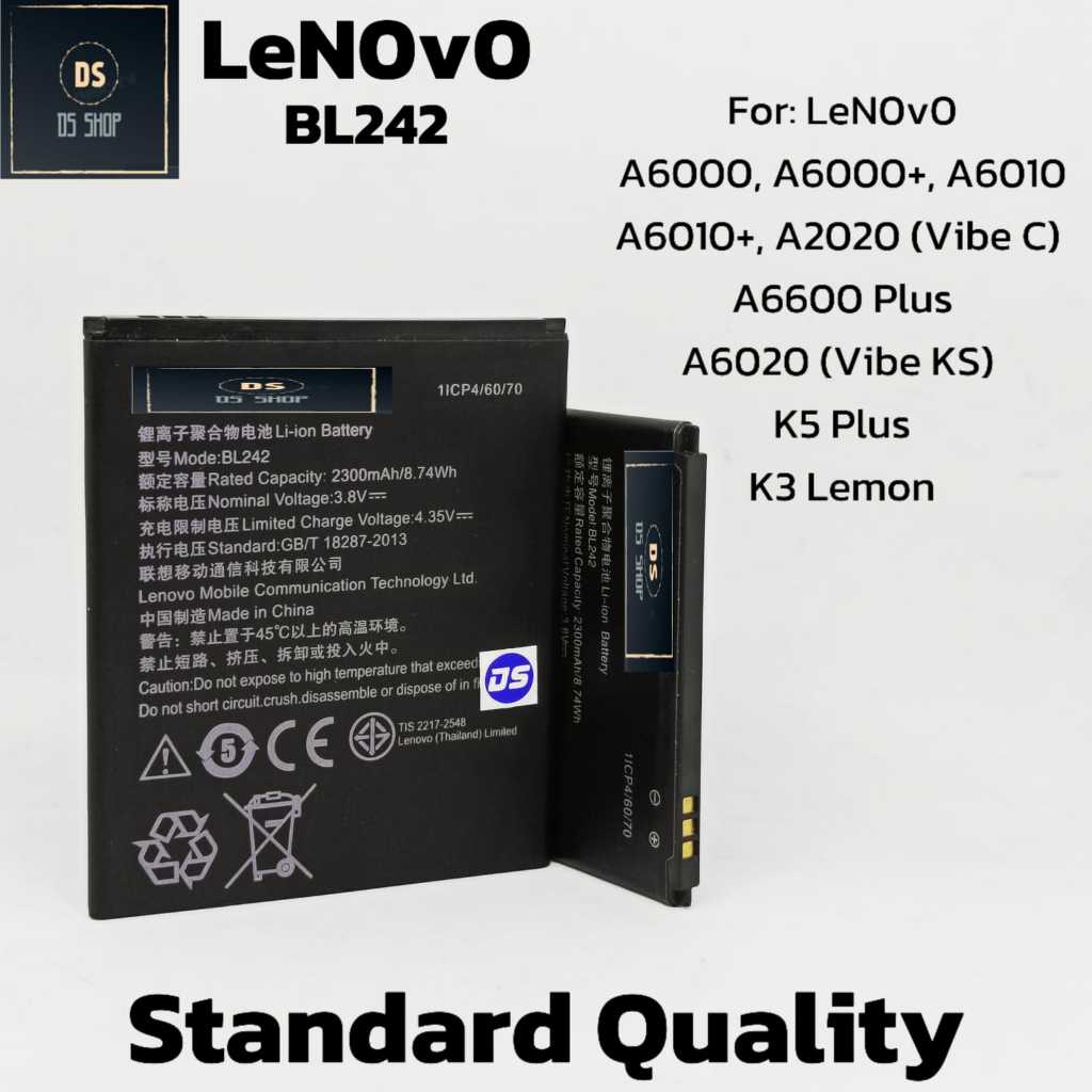 Baterai HP Lenovo BL259 A6020 (Vibe K5) K5 Plus K3 Lemon a6600d40 BL259 OEM 2750 mah Batre HP