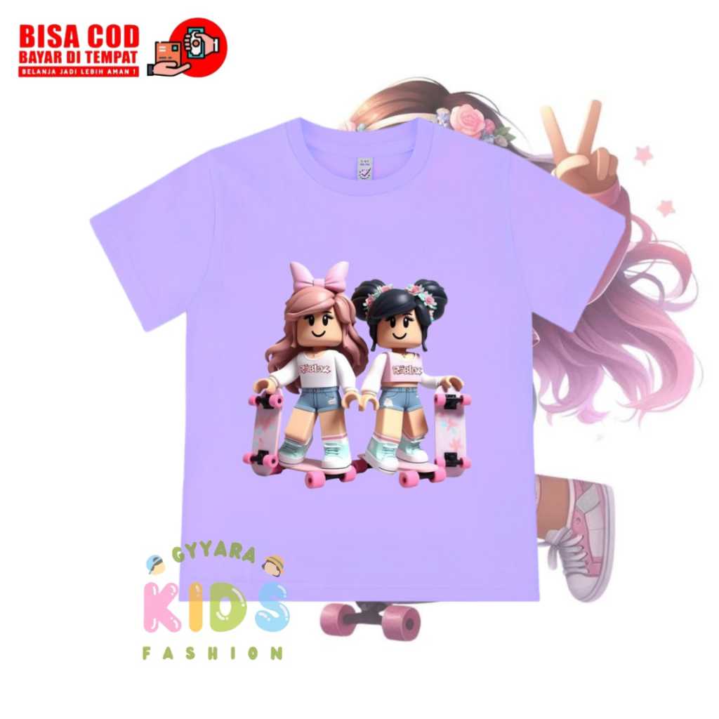 Baju Kaos Anak Cewek ROBLOX /Kaos Anak