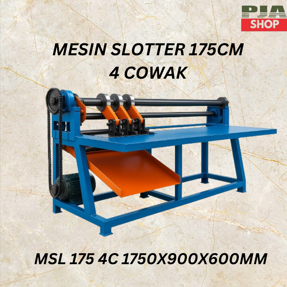 MESIN SLOTTER 4 COWAK 1750X900X600 MM (MSL175 4C) MESIN SLOTTING/SLOTTER/MESIN SLOT KARDUS/MESIN POT
