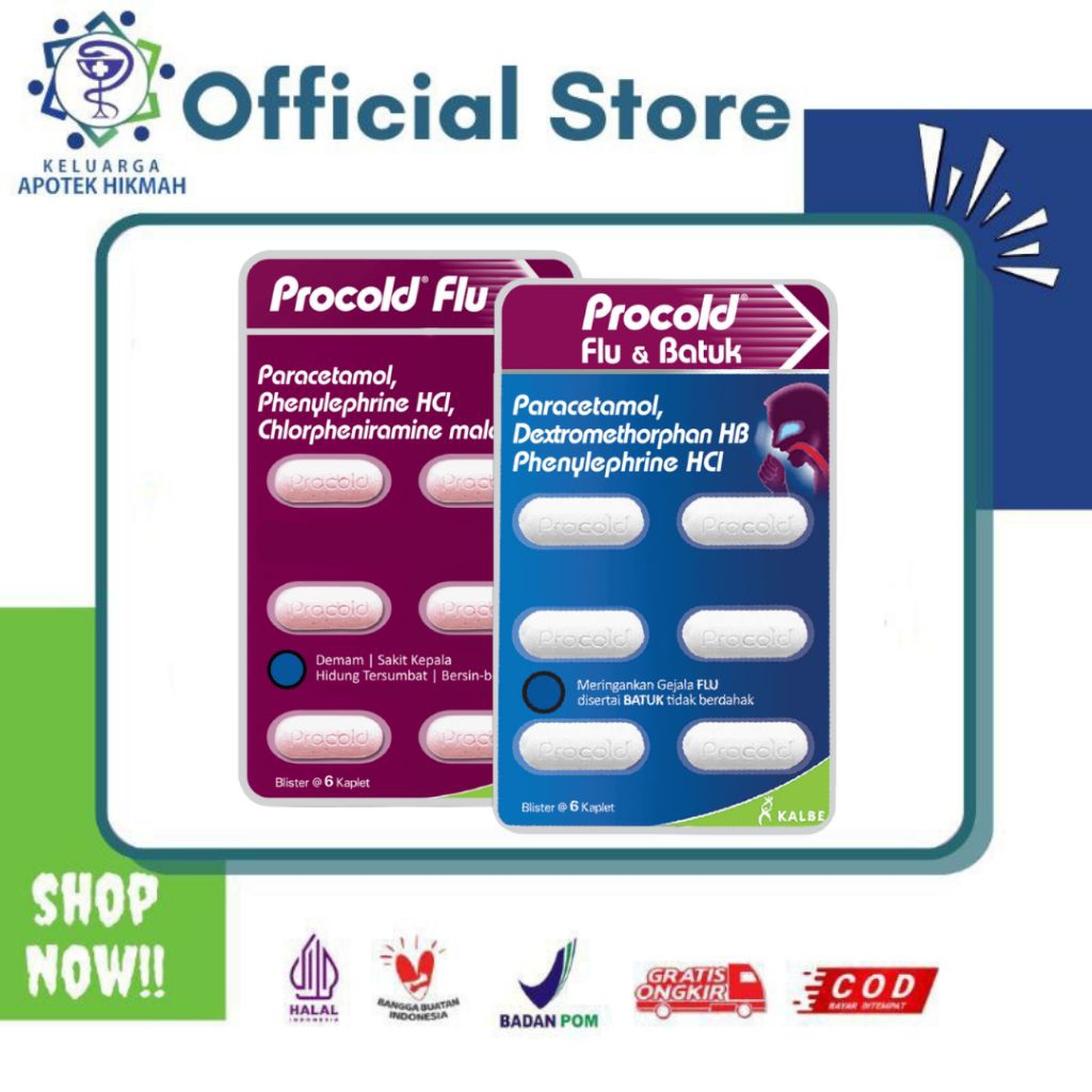 Procold flu procold flu batuk tablet