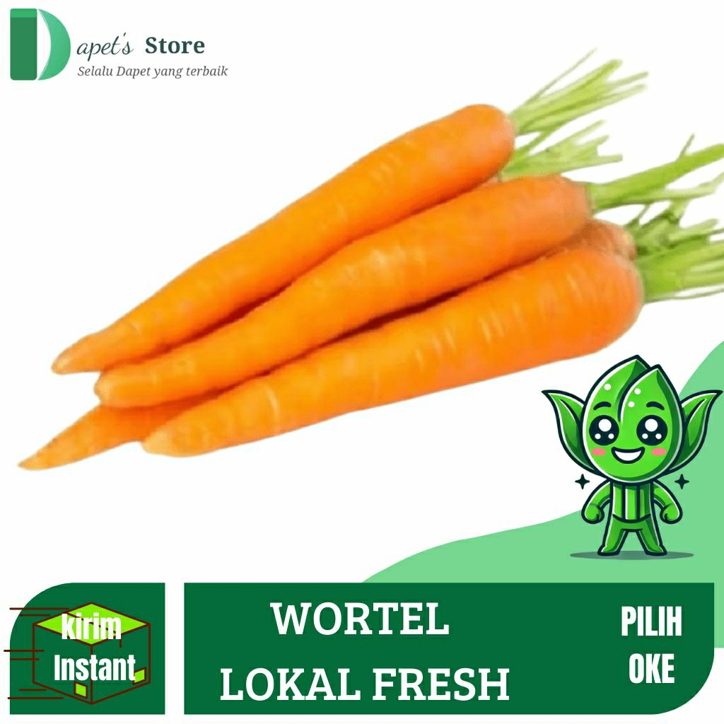 

Wortel Lokal Fresh Wortel Segar - Dapet'S Store
