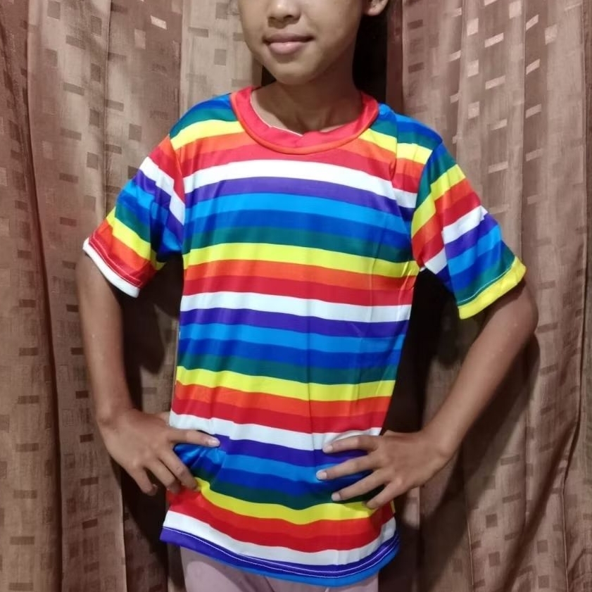 baju 10 ribuan atasan wanita baju atasan pelangi baju anak tanggung baju motif pelangi atasan murah 