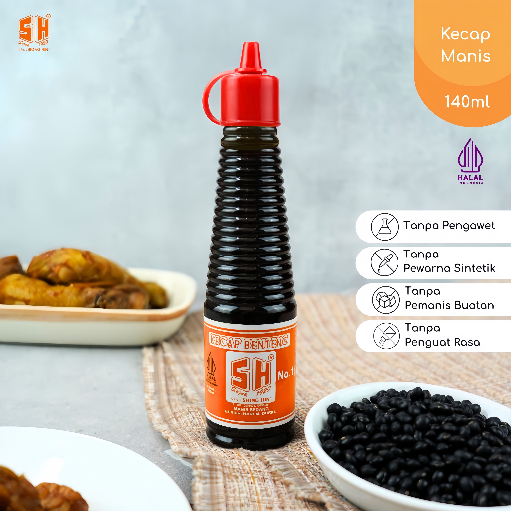 

Kecap Manis Benteng SH Botol 140ml