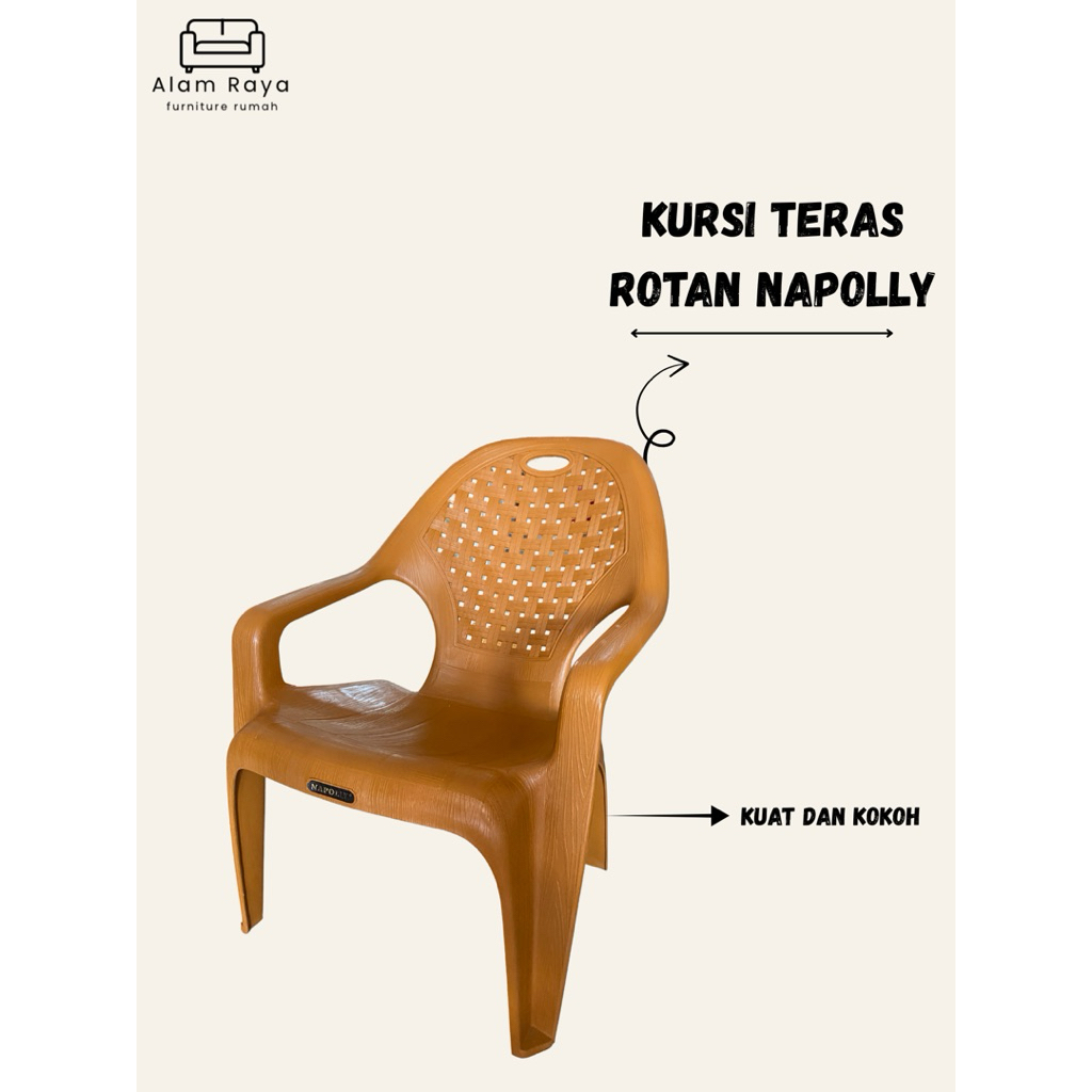 kursi Santai Rotan NAPOLLY