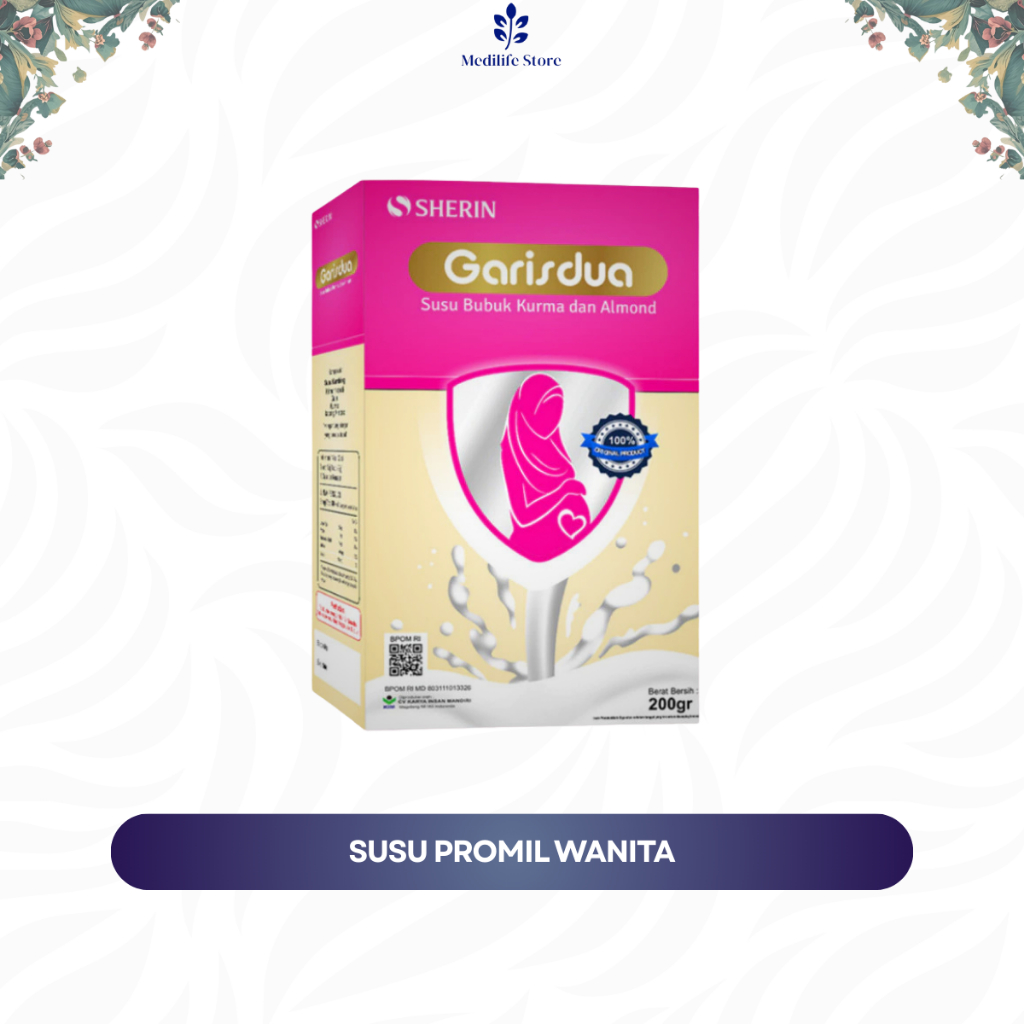 

SUSU GARIS DUA PROMIL - susu promil untuk program hamil | original 200g | cocok untuk pria & wanita