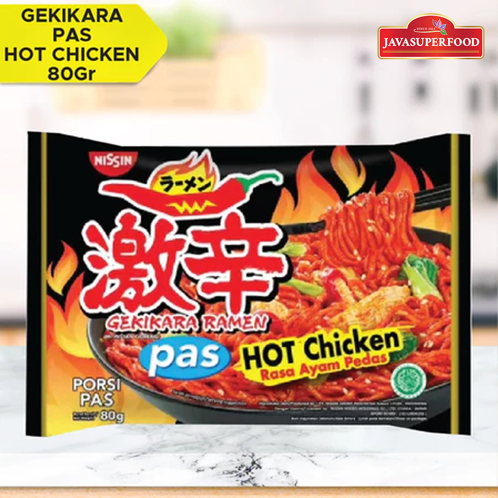 

Nissin Gekikara Ramen Hot Chicken Rasa Ayam Pedas Porsi Pas 80 gram