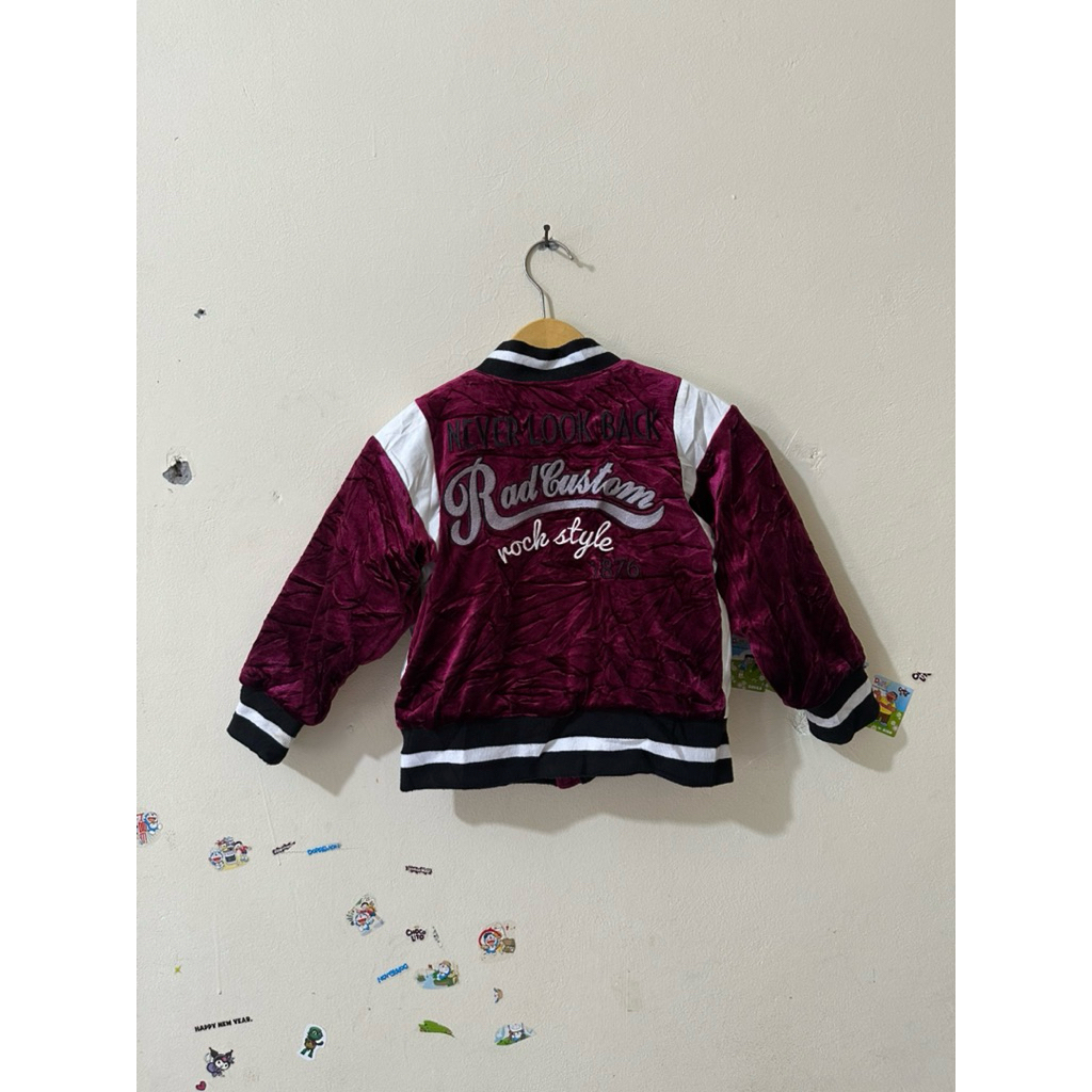 Varsity jacket rare anak brand "rad custom"