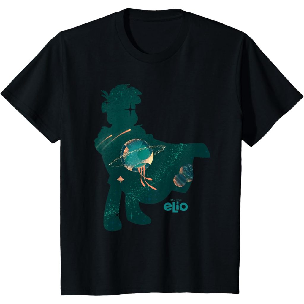 Disney Pixar Elio Silhouette Space Adventure Vintage T-Shirt