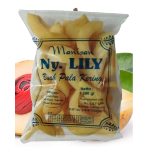 

Manisan Buah Pala Kering Kupas Ny.LILY Khas Lampung