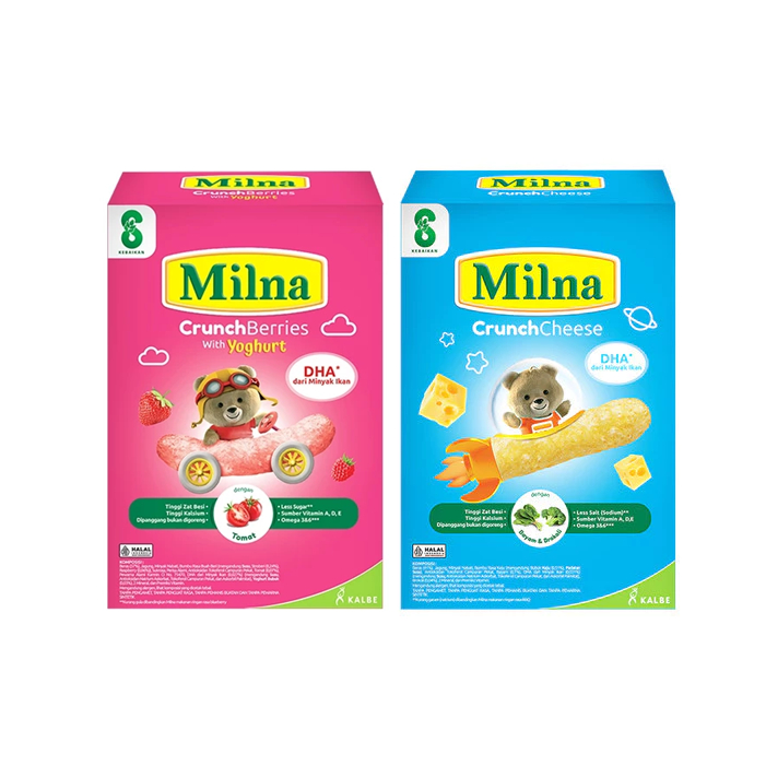 Milna Crunch Box 20 g - Cemilan Snack Bayi 8 Bulan + MPASI (SEMARANG)