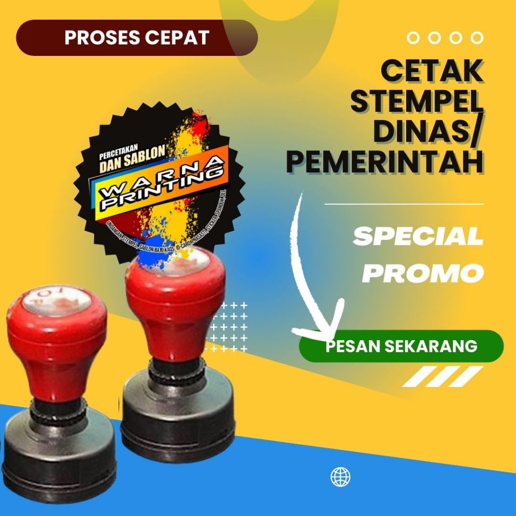 

STEMPEL OTOMATIS DINAS PEMERINTAH/SEKOLAH/YAYASAN