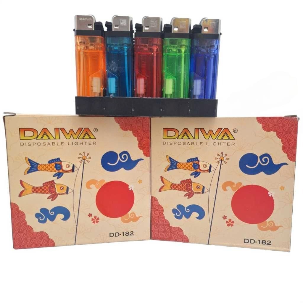 1 Pak isi 50 Pcs Mancis Roda Senter DAIWA / Mancis DAIWA