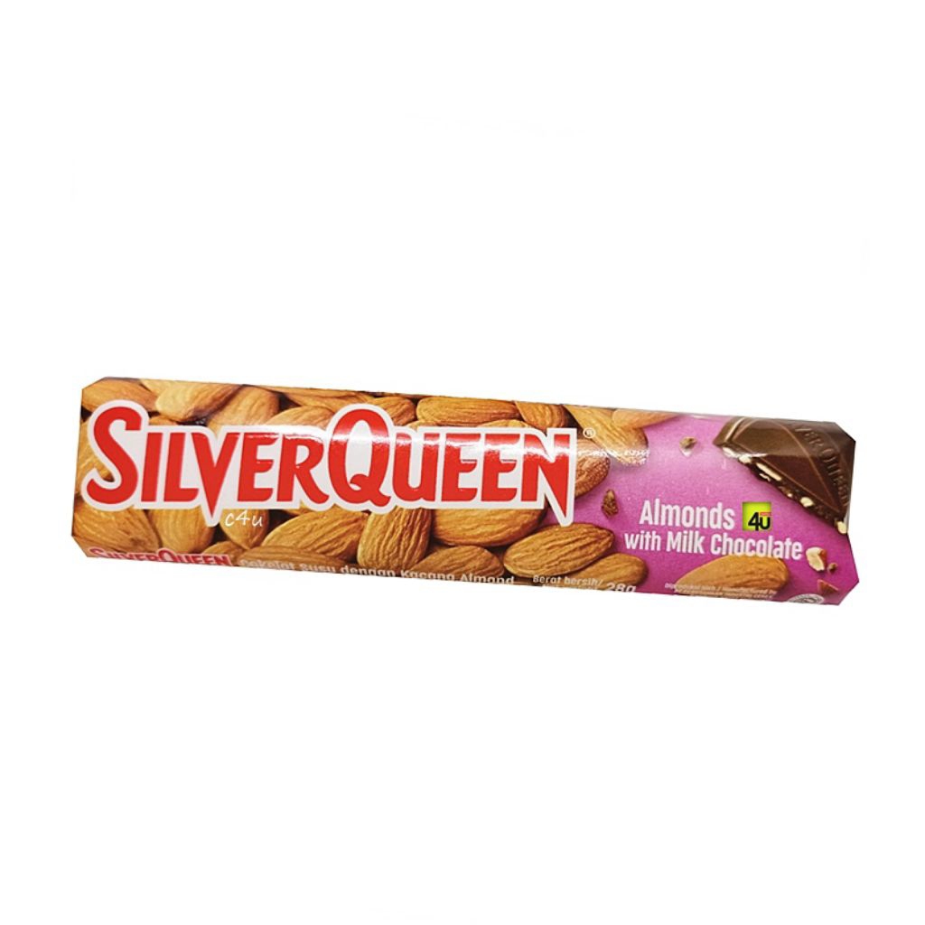 Silverqueen Almond 55gr | Cokelat Batang | Coklat Silverqueen | Chocolate Bar