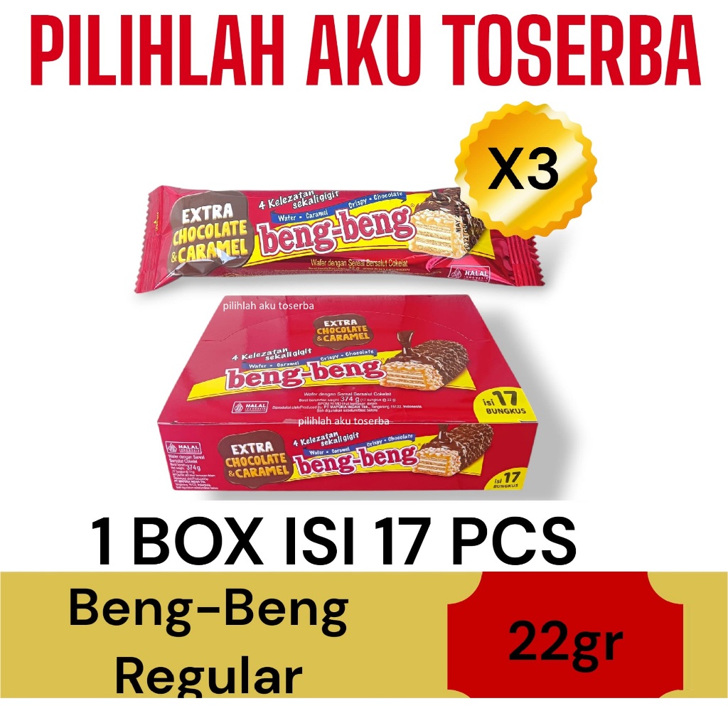 

Beng-Beng Regular - Beng-Beng Coklat - ( HARGA PER 3 BOX )