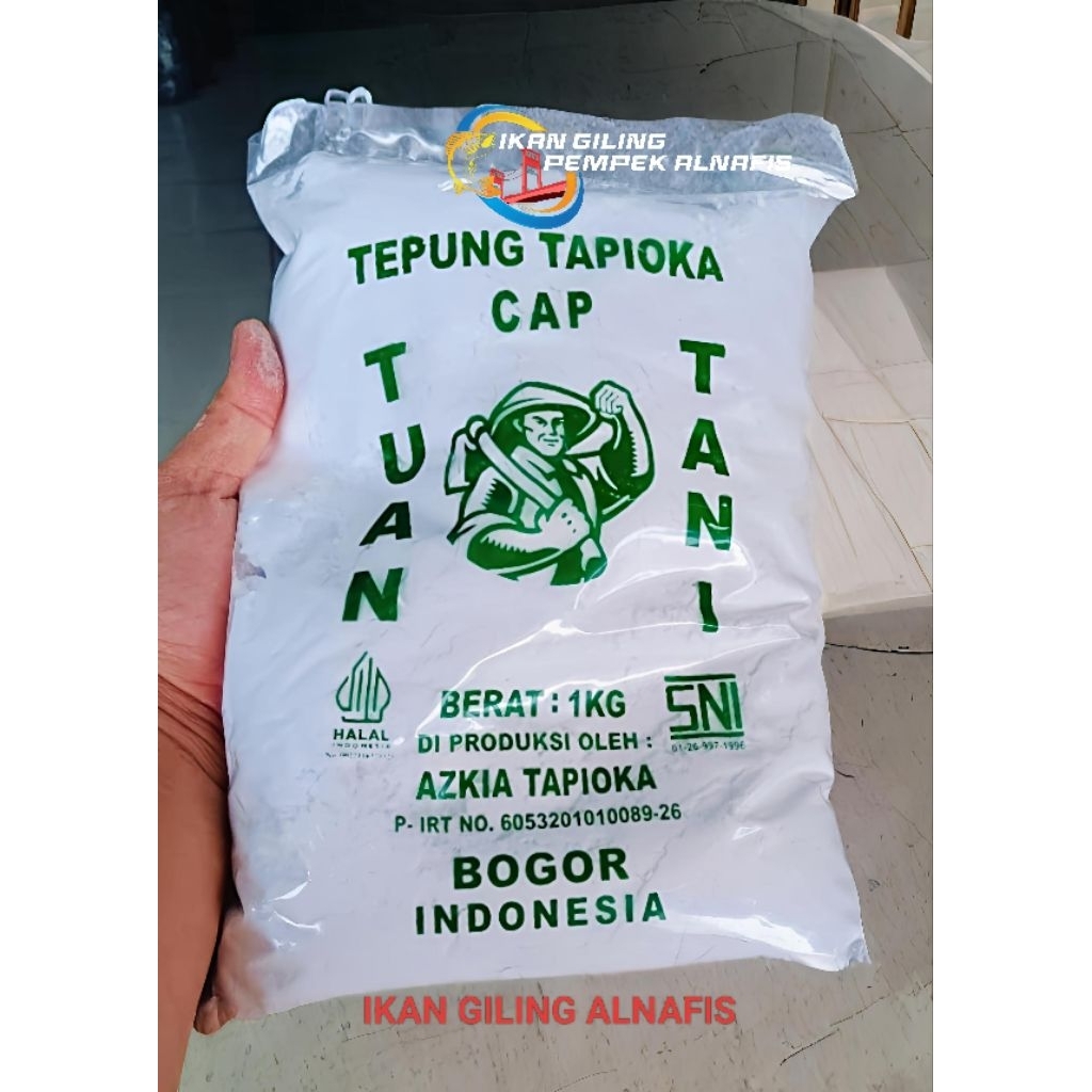 

Sagu Tuan Tani,Berkualitas,Putih dan Halus Kemasan 1KG.