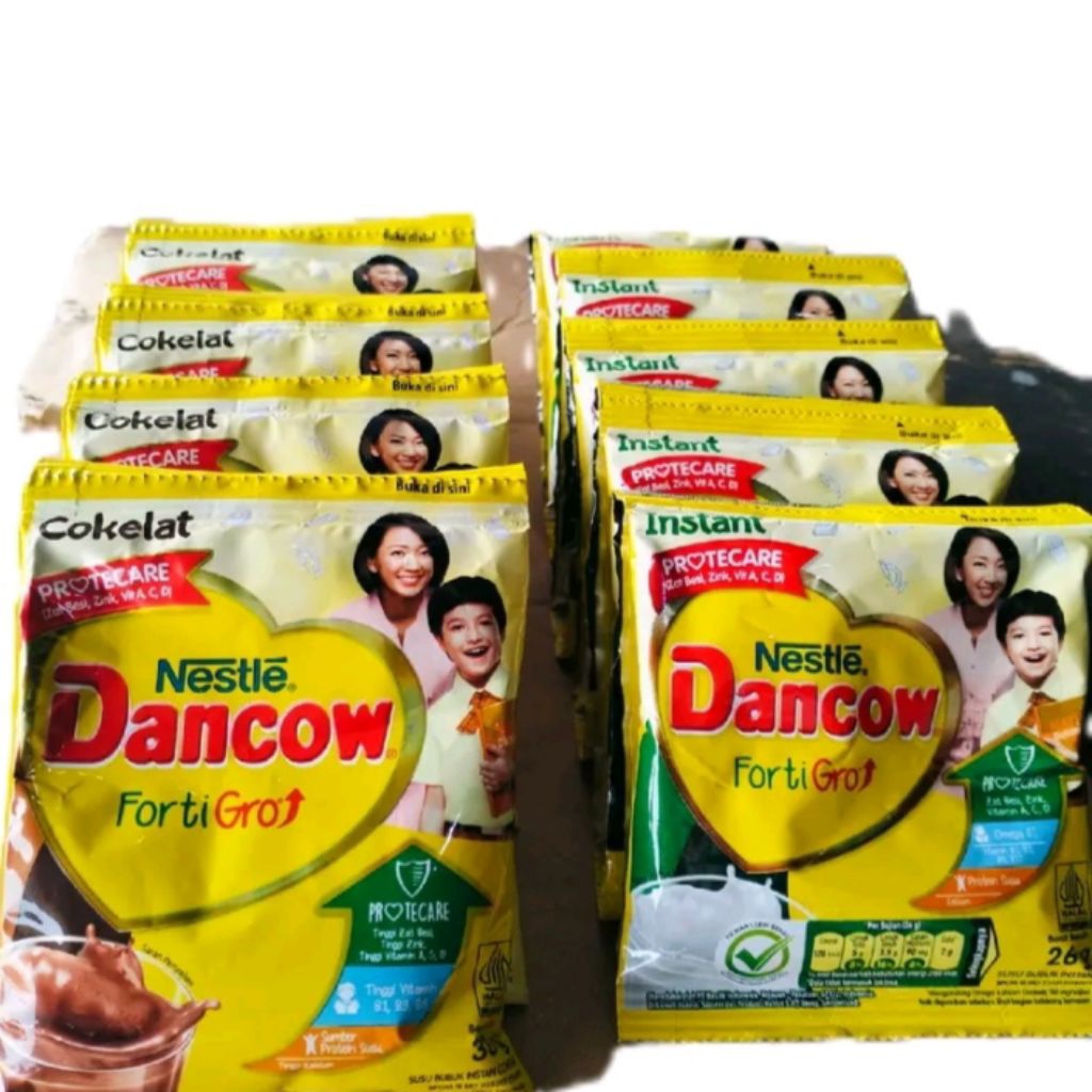 

Susu Dancow Renceng isi 10 pcs Susu Bubuk Asli Instan All Varian Rasa Enak Bergizi @26gr