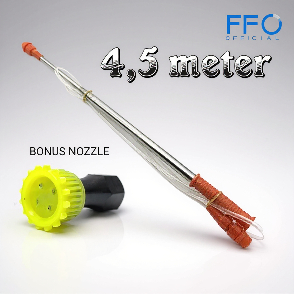 [gratis nosel] Stik Sprayer Panjang 4,5meter Stik Sprayer Teleskopik