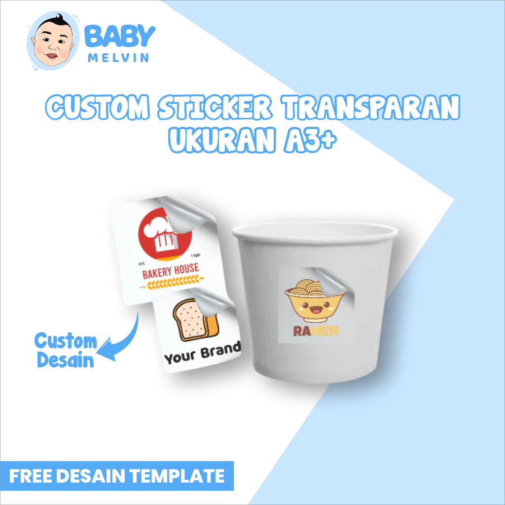 

Baby Melvin Cetak Stiker Kotak Transparan - Stiker Online Shop Murah Craft Custom Olshop