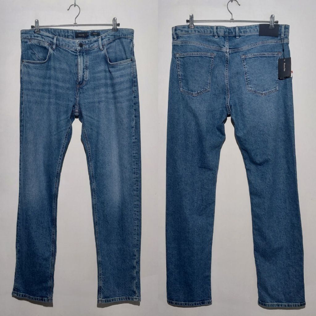 MASSIMO DUTTI CELANA DENIM REGULAR FIT JEANS BARU ASLI ORIGINAL